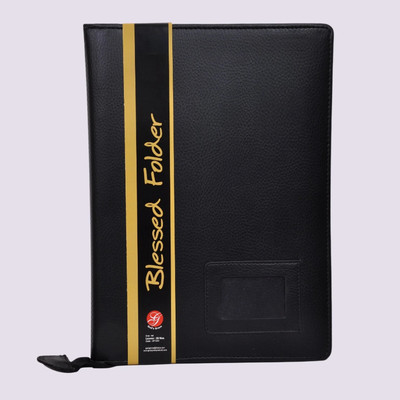 God's Grace Leatherite PU Folder(Set Of 1, Black)