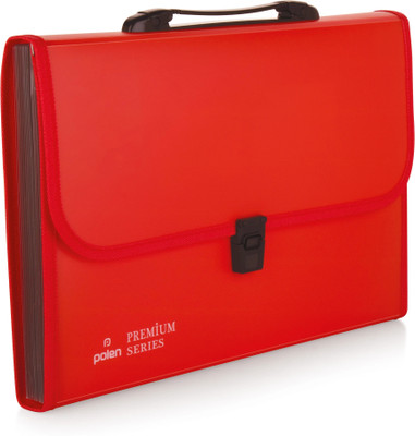 polen Polypropylene Expanding File Folder(Set Of 1, Red)