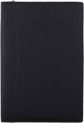 Flipkart SmartBuy PU Leather 2 Ring Document File Folder (With 6 Leaves)(Set Of 1, Black)