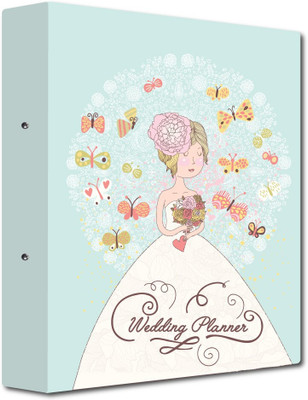 Nourish Cardboard 2-O- Ring Binder(Set Of 1, Multicolor)