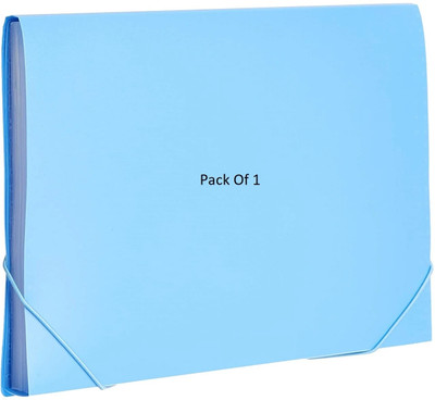 SHINING ZON Pp 13 Pocket Expanding File Folder For Document Certificates(Set Of 1, Blue)