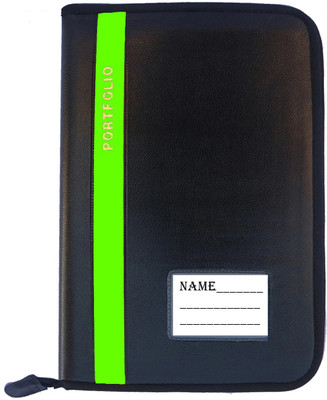 Parthav PU Leather file folder for documents & Certificate(Set Of 1, Green)
