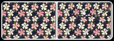 Nourish Plastic Document Folder(Set Of 2, Hibiscus)