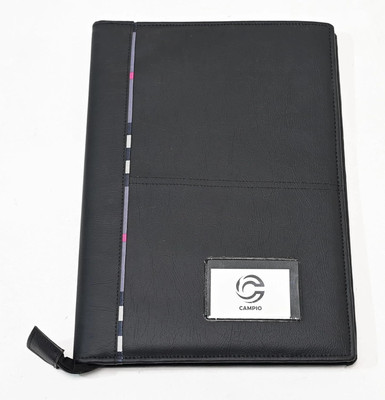 CAMPIO Leatherette Professional B4 File Executive Zip Bag with 20 Inner Leafs Document Holder(Set Of 1, Black)