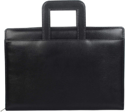 Amaayra Leatherette II 2 Ring Black Color Without Leafs Document File Folder(Set Of 1, Black)