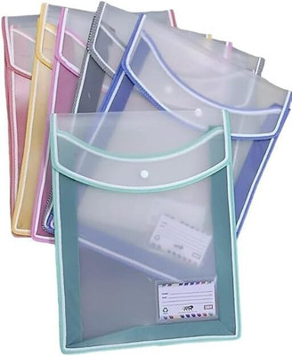 Salty File Folders Envelope Folder with Waterproof File Folder Wallet A4 File Folder(Set Of 6, Multicolor)