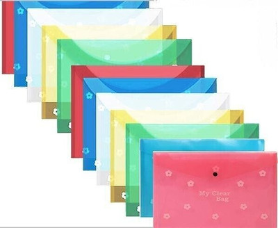 SSJMart Good Quality Of Plastic Clear Bag(Set Of 12, Multicolor)