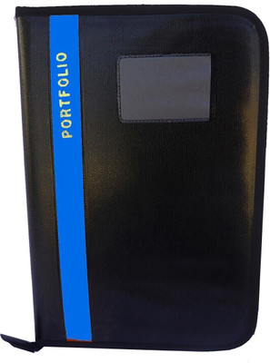 Kopila PU File Folder(Set Of 1, Black)