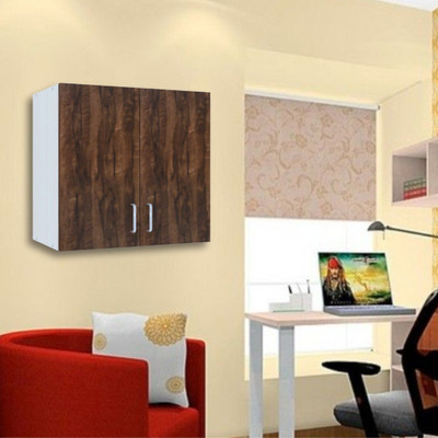 SPECIALITY PANELS 2 Doors Modular Wall Cabinet with Termites Resistance Engineered Wood Semi-Open Book Shelf(Finish Color - Cochwood Brown & Highland Pine, DIY(Do-It-Yourself))