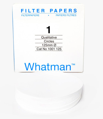 whatman Filter Paper Grade 01, 125mm Qualitative 125MM Diameter 100/pk Filter Paper(12.5 cm)
