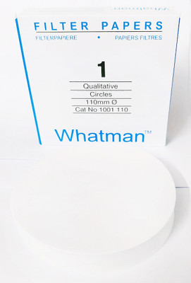 whatman Grade-1 1001-110 Qualitative Filter Paper Round Sheet Pack of 100 (11.0 CM Dia.) Filter Paper(110 mm)
