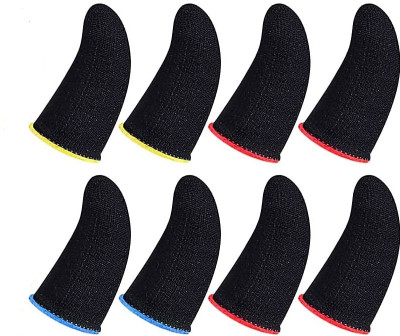HouseOfCommon Mobile Pubg Finger Sleeve, Gaming Sleeve for PUBG, BGMI, COD, FreeFire(04 Pairs) Finger Sleeve(Pack of 8)