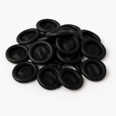 Rajlis Black ESD Finger Cot Sleeves – Latex, Anti-Static Finger Sleeve(Pack of 25)