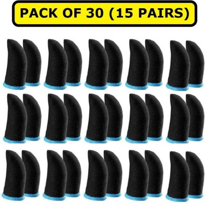 KeepMeSafe Mobile Gaming Finger Sleeves for Extra Grip (Slip Proof and Sweat Proof) 15 Pairs Finger Sleeve(Pack of 30)