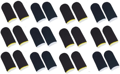 HouseOfCommon Sweat-proof Touch Screen Thumbs Finger Sleeve for Pubg Mobile Phone Game Finger Sleeve(Pack of 24)