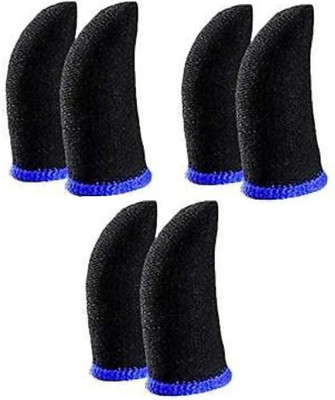 NABAANI Pubg Anti-Slip Thumb Sleeve Pack Of 3 Pair Blue Finger Sleeve(Pack of 6)