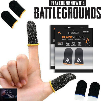 BQH Mobile Gaming Finger Sleeves for Extra Grip & Non Scratchable Finger Sleeve(Pack of 2)