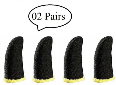 HouseOfCommon Thumb & Finger Sleeve for Pubg Mobile Game 2 Pair Finger Sleeve (Pack of 4) Finger Sleeve(Pack of 4)