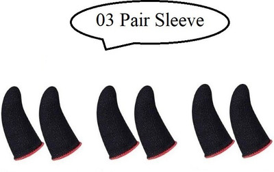 HouseOfCommon Thumb for Mobile Gaming Pubg/Call of Duty 03 Pairs, Red Finger Sleeve(Pack of 6)