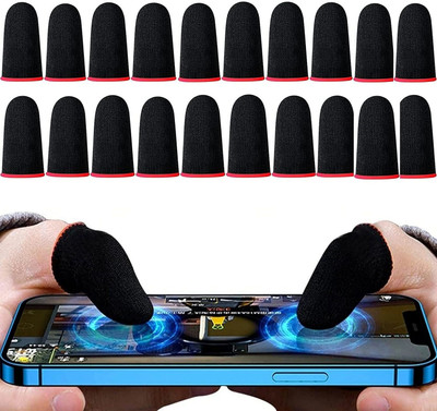 YBN Gaming Finger Sleeves 20 Pcs for Mobile Game Set Anti-Sweat Finger Sleeve(Pack of 20)