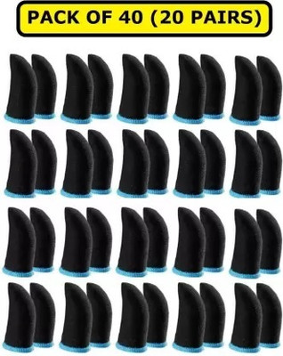Jape Touch Screen Mobile Gaming Finger Sleeve PUBG 20 Pairs Finger Sleeve(Pack of 40)