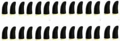 HouseOfCommon Mobile Phone Gaming Controller Anti-Sweat Breathable Yellow color (14 Pair) Finger Sleeve(Pack of 28)