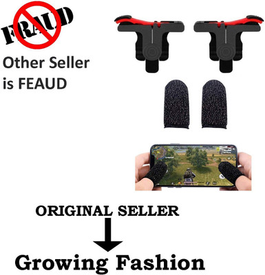 Growing fashion Conductive Trigger Mobile Controller Gamepad with Finger for PUBG Combo Pack Finger Sleeve(Pack of 2)