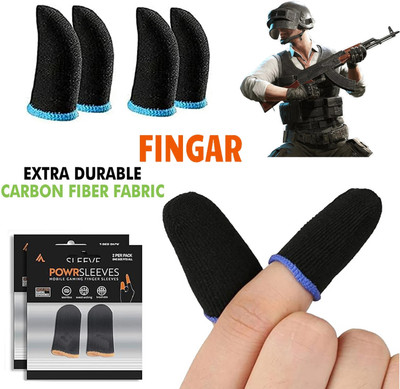 GamersGrip PUBG Mobile Gaming Finger Sleeves__Anti-Sweat, Breathable&High Sensitivity Finger Sleeve(Pack of 2)