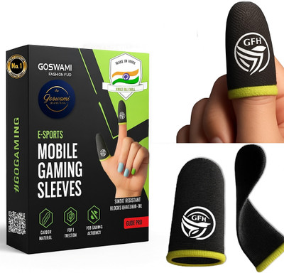 GOSWAMI FASHION HUB Anti-Sweat High Sensitivity Gaming Thumb Sleeves for PUBG,COD, Free Fire Finger Sleeve(Pack of 4)
