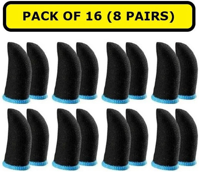 KeepMeSafe Thumb and Finger Sleeve for Mobile Gaming Sweat Proof Finger Sleeve(Pack of 16)