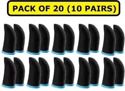 Jape Touch Screen Mobile Gaming Finger Sleeve PUBG 10 Pairs Finger Sleeve(Pack of 20)
