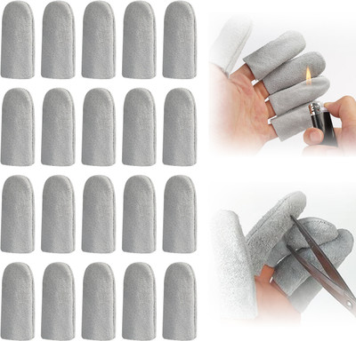 SUPVOX Conversible Synthetic Finger Guards Sleeves Craft Finger Sleeve(Pack of 10)