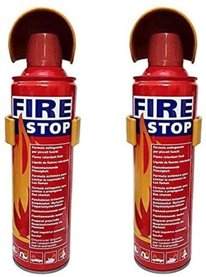 VOILA Aluminium 500 ml Fire Extinguisher Spray with Stand Fire Extinguisher Mount(1 kg)