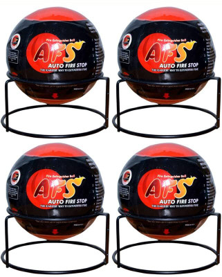 AFS Fire Extinguisher Ball/Self-Activating Extinguisher Ball with Stand Pack of 4 Fire Extinguisher Mount(2 kg)
