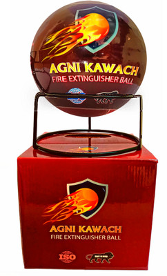 STARSON ENTERPRISES Agni Kawach Automatic Fire Extinguisher Ball With Wall Mount Fire Extinguisher Mount(1.3 kg)