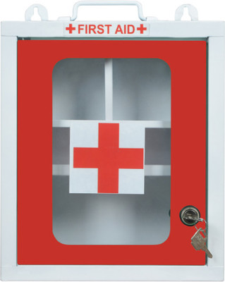 Vrushti High Grade First Aid Box Wall Mount First Aid Kit Box Emergancy Medical Box First Aid Kit(Home, Workplace, Sports and Fitness)