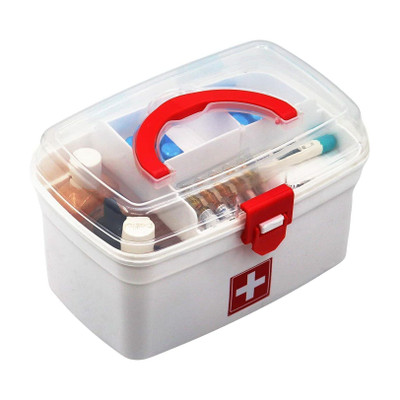 Nitron Plastic Rectangular Medicine Box,Multi Purpose Box First Aid Kit(Home, Sports and Fitness, Vehicle, Workplace)