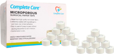 Complete Care Microporous Surgical Paper Tape 1 Inch x 5 Meter First Aid Tape(Pack of 2)