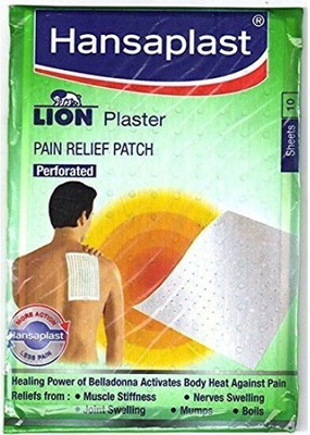 Belladonna Lion Heat Plaster, Back and Neck Pain Relief Patches | Set of 1, in 10 sheet. First Aid Tape(Pack of 1)