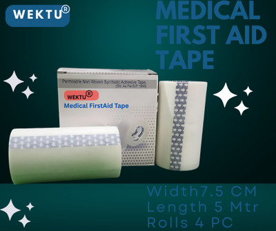 WEKTU Surgical FirstAid Adhesive Tape/04PC/03 First Aid Tape(Pack of 4)