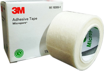 Thyrocare 3M Micropore Adhesive Tape 2.5cm x 5m each First Aid Tape(Pack of 1)