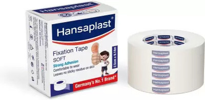 HANSAPLAST Fixation Tape, 12 pieces (2.5 cm x 9.14 cm) First Aid Tape(Pack of 1)
