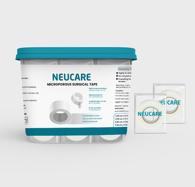 Neucare Microporous Surgical Paper Tape 1 inch ( 12 Rolls ) First Aid Tape(Pack of 1)