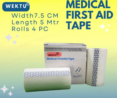 WEKTU Surgical FirstAid Adhesive Tape/04PC/11 First Aid Tape(Pack of 4)