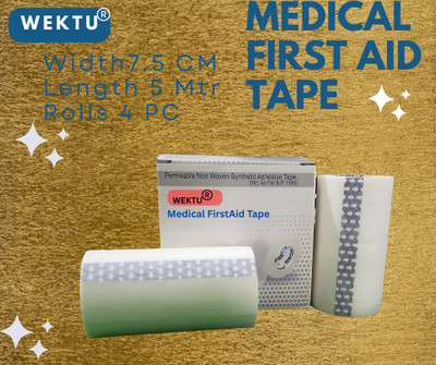 WEKTU Surgical FirstAid Adhesive Tape/04PC/22 First Aid Tape(Pack of 4)