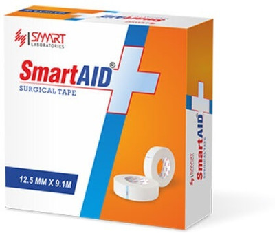 SMARTAID surgical paper taps in 6ps. (12.5mm x 9.1m) First Aid Tape(Pack of 6)
