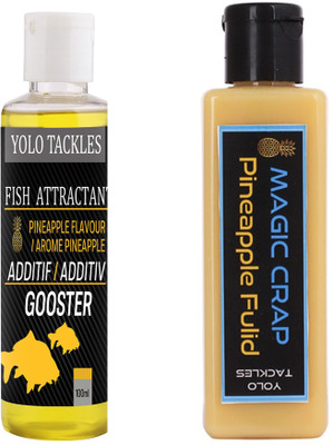 Yolo Tackles Fishing Pineapple Magic Crap Bait 100ml, Fish Attractant Pineapple 100ml Scent Fish Bait