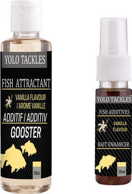 Wish Hunt Fishing Vanilla Attractant 100ml, Vanilla 25ml Spray Bait, Popup Enhancer Scent Fish Bait