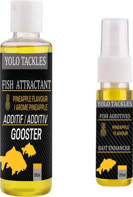 Wish Hunt Fishing Pineapple Attractant 100ml, Pineapple 25ml Spray Bait, Popup Enhancer Scent Fish Bait