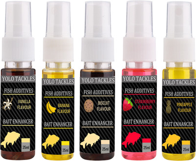 neza Banana, Biscuit ,Pineapple, Strawberry, Vanilla 25ml Attractant Spray Scent Fish Bait